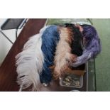 Collection of assorted inc Feather Hat, Hat Box, Ostrich Feathers etc