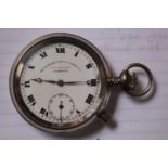 The Richmond Time Recording Company of Liverpool pocket watch inc Chrome case marked G210