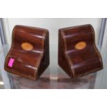Pair of Edwardian Inlaid weighted bookends