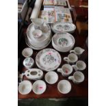 Collection of Portmeirion Pottery Indian Tree pattern Dinner ware