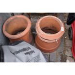 2 Terracotta Chimneys