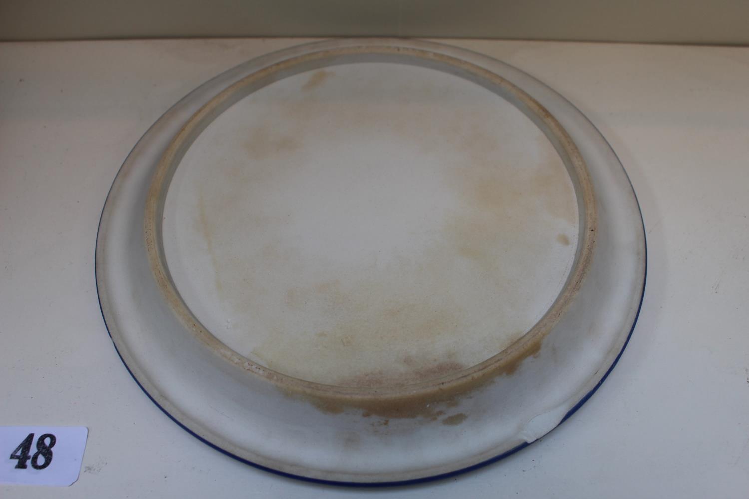 Large 19thC Jasperware lidded Cheese cover with matching base and a Similar dish - Image 7 of 7