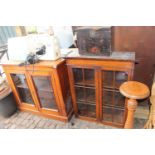 2 Edwardian Glazed Cabinets