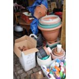 Collection of assorted Garden pots