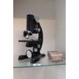 Beck of London Model Microscope 24202 with accessories and Case