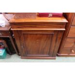 19thC Mahogany cabinet with panel door