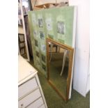Gilt Framed mirror and a Large Canvas print