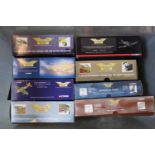 Collection of boxed Aviation Archive Corgi Aircraft inc. P51D Mustang, P470 Thunderbird etc (8)
