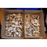 Good collection of Crested China inc Goss, Arcadian etc inc. Arcadian Aerial Torpedo and Shelley