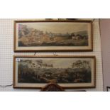 Pair of Coloured Lithographs by Dean Wolstenholme 'Fox Hunting' Plate 1 & 4