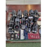 17 Assorted Camera Lenses inc. Miranda, Sigma, Prinzflex etc