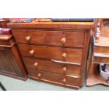 Victorian Chest of 2 over 3 drawers with turned handles