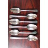 Collection of early 19thC Silver Teaspoons 88g total weight
