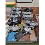 Collection of Camera Bodies inc. Zenit 8 Yashica, Praktica etc