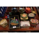 Collection of assorted Advertising biscuit tins inc. MacFarlane, Lang & co etc