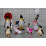 Collection of assorted Ceramic Beswick Penguins and Mallards