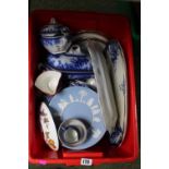 Collection of assorted ceramics inc. Wedgwood Jasperware, Blue and White etc