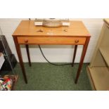 Mid Century Single drawer desk with tapering legs