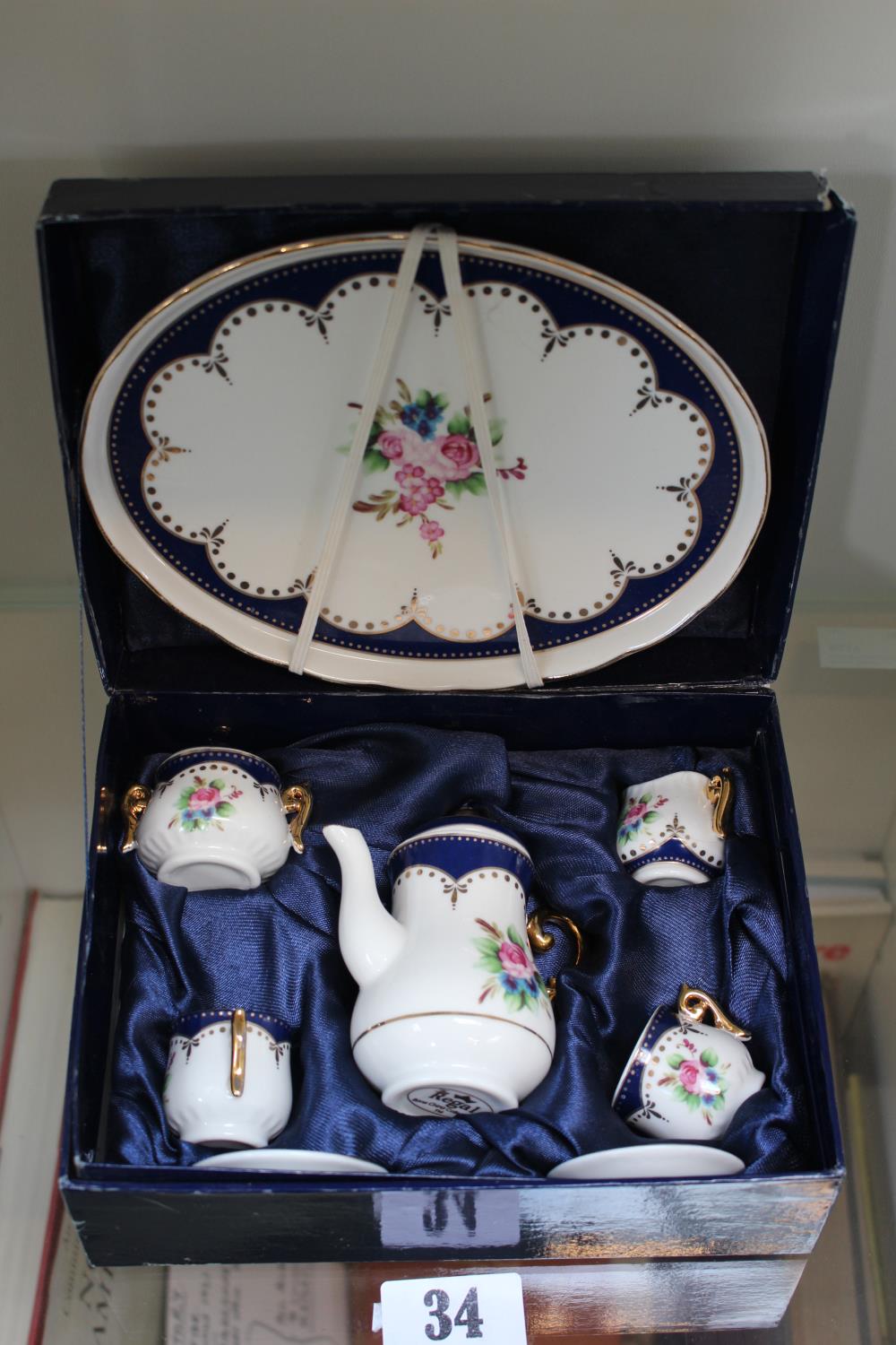 20thC Regal floral decorated dolls Tea Set