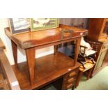 Mid 19thC Mahogany Butlers Military style tray with brass supports