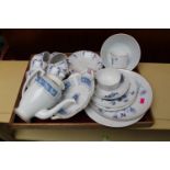 Collection of assorted Ceramics inc. Worcester, Coalport Revelry and a part 19thC hand painted tea