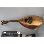 Italian Mandolin with mother of pearl inlay by F. De Mureda Napoli Anno 189