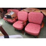 Ercol upholstered Sofa Suite comprising of 2 seater and 2 Armchairs