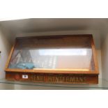 Henri Wintermans glazed Advertising Cigar display case 60cm in Length