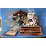 Box of assorted glassware and collectables