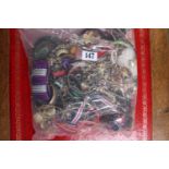 Large Bag of Assorted Jewellery to include Bangles, Necklaces etc
