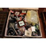 Table top jewellery case and assorted Jewellery inc. Necklaces, Earrings etc