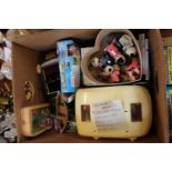 Box of Vintage Sylvanian Families Toys and Vehicles