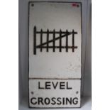 Original Cast Iron Level Crossing Sign 58 x 29cm