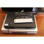 Sony DVD/VHS Player and a Humax PVR 9150T both with remotes