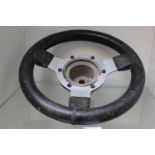 Vintage Mountney three spoke steering wheel 29cm in Diameter