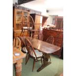 Ercol Refectory Table and a set of 6 Shaker chairs