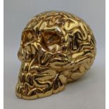 Emilio Garcia (b1981) Skull Brain 24k gold plated segmented sculpture. Ltd edition 11/20, with