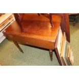 Victorian Mahogany drop leaf table on turned legs