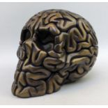 Emilio Garcia (b1981) Skull Brain Bronze segmented sculpture, Limited edition 5/5, hand signed by