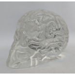 Emilio Garcia (b1981) Skull Brain Clear resin segmented sculpture, Artist Proof, 2016, hand engraved