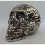 Emilio Garcia (b1981) Skull Brain Chrome segmented sculpture. Ltd edition 11/20 with certificate