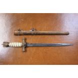 German WW2 Kriegsmarine Late war dagger by Horster. 42cm in Length