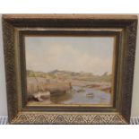 Oil Painting Harbour Beach St Mary's Isles of Scilly Attrib. Newlyn School. Oil Painting of the