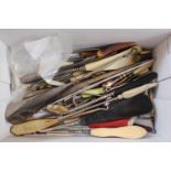 Large Collection of assorted Shoe horns and button hooks
