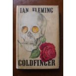 Ian Fleming Goldfinger 1959 First Edition Jonathan Cape. Black Cloth with Gold coin eyes and dust