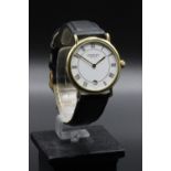 Raymond Weil Gold Plated Quartz Watch Model 9124-2. Gold plated case, model and serial number to