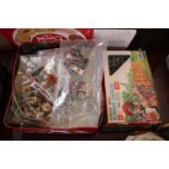 Collection of Britain's Cowboys and Knights figures, 2 boxed Revell sets and a Esci Roam Legion