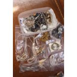 Collection of assorted Costume jewellery inc. Brooches, Necklaces etc