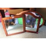 Collection of 4 Edwardian and later Mirrors