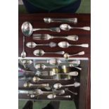 Collection of assorted Silver 19thC and later Spoons and Napkin rings 510g total weight